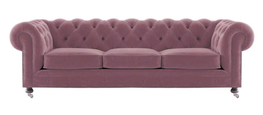 Luxe Geel Chesterfield Fluweel Driezitsbank Bekleding Meubels Hotel Woonkamer Praktijk