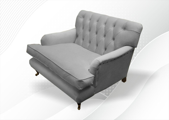 Chesterfield fauteuil televisie ontwerp gestoffeerde bank Chesterfield textiel Nieuw