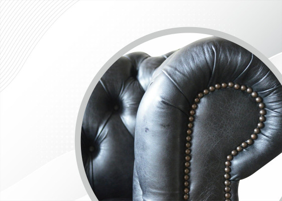 Chesterfield gestoffeerde bank leren bank bankstel tweezitsbanken fluweel nieuw