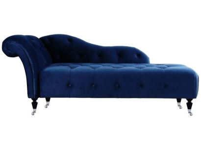 Elegante ligstoel Chesterfield ligstoelen met knopen fluweelse ligstoel chaise longue