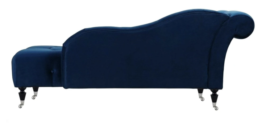 Elegante ligstoel Chesterfield ligstoelen met knopen fluweelse ligstoel chaise longue