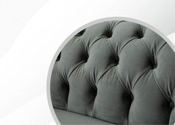 Chesterfield Bank Bank Zitbank Sofa's Klassieke 2-zits Leder Stof Textiel Nieuw