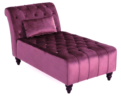 Paarse ligstoel Chesterfield meubels woonkamer modern design