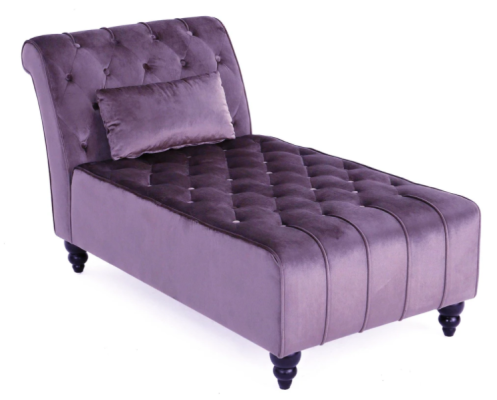 Paarse ligstoel Chesterfield meubels woonkamer modern design