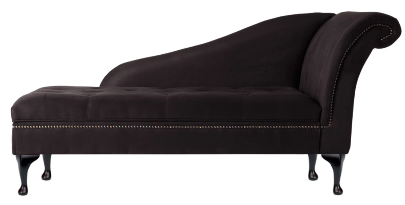 Chaiselongue Elegante ligstoel Chesterfield ligstoelen met knopen fluweel Chaiselounge