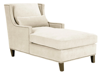 Chaiselongue ligmeubel ottomaan woonkamer design sofa beige stof ligbed