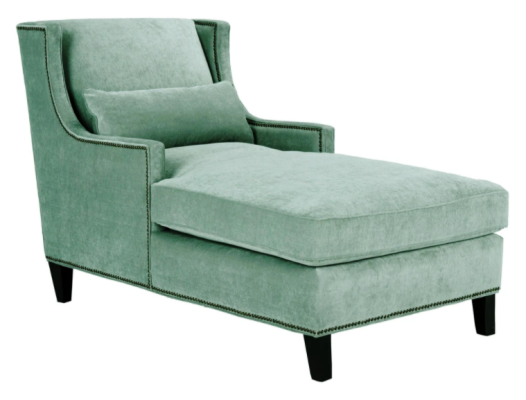 Chaiselongue ligmeubel ottomaan woonkamer design sofa beige stof ligbed