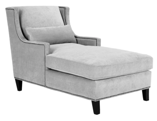 Chaiselongue ligmeubel ottomaan woonkamer design sofa beige stof ligbed