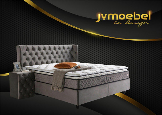 Modern design 2x nachtkastjes Chesterfield textiel slaapkamer nachtkastjes Nieuw