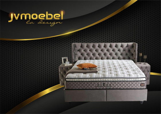 Modern design 2x nachtkastjes Chesterfield textiel slaapkamer nachtkastjes Nieuw