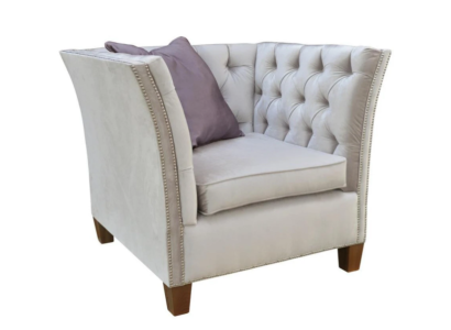 Fauteuil textiel stof licht grijs Creatief meubilair Nieuw Woonkamer Modern