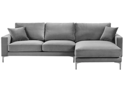 Woonkamer hoekbank Grijs xxl Groot Creatief meubelstuk Textiel stof Chesterfield bankstellen