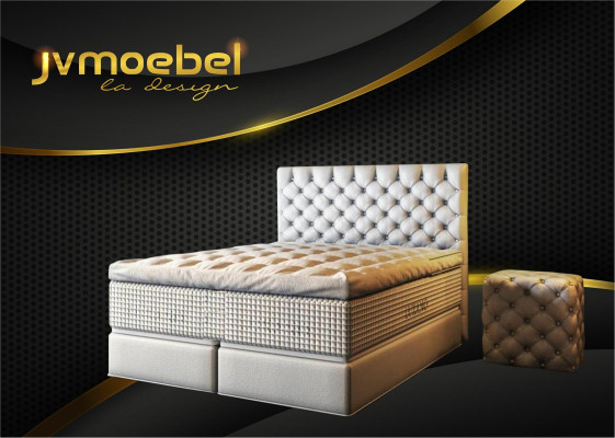 Bed 2x bedside table 3-piece bedroom set design luxury furniture modern beds new.