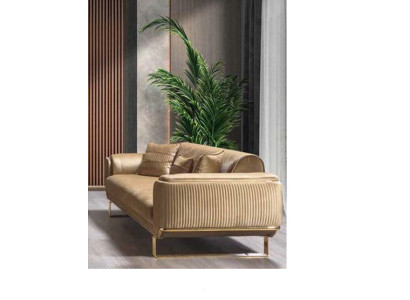 Luxe driezitsbankbank moderne banken textiel stoffen banken 234 cm