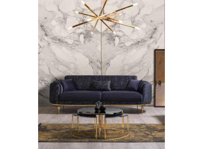 Luxe driezits bank moderne banken textiel bankstellen stof 234 cm