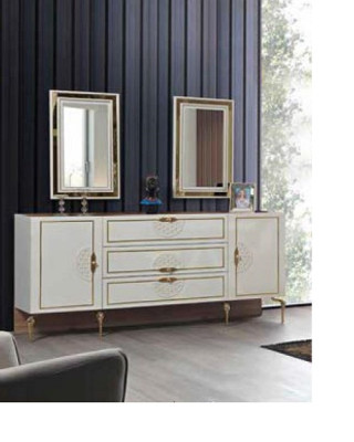 Console-tafel Spiegel dressoir xxl Console dressoir Sideboards 3-delig