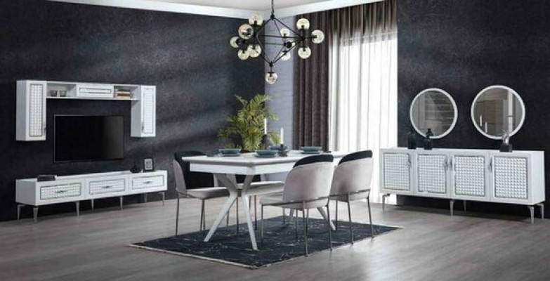 Console tafel spiegel dressoir set Italiaanse stijl xxl commodes