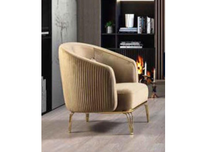 Fauteuil Modern Bank Bank Sofa Ontspannen Stof Lounge Textiel Stoel Luxe Zitplaatsen Polyester