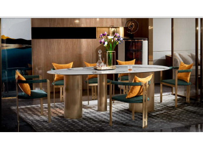 Eettafel 6 Stoelen Modern Ontwerp Meubels Luxe Eetkamer Tafel Stoel