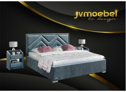 Volledige slaapkamer set Bed 2x Nachtkastje 3-delige sets Designer Luxe Bedden