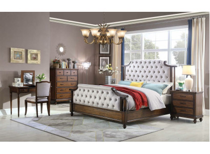 Ontwerp Slaapkamer 6-delig Slaapkamer Compleet Set Bed Nachtkastje Commode Nieuw