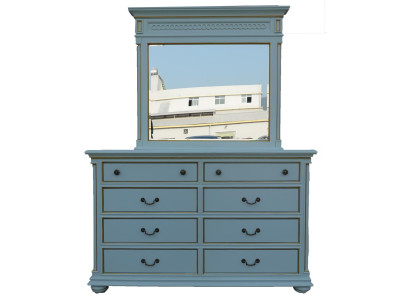 Elegante stijl meubels slaapkamer ladekast kast klassieke dressoir met spiegel