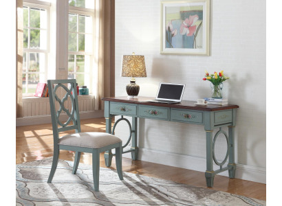Bureau kantoorinrichting houten planken bureau eettafel tafel stoel 2 delen