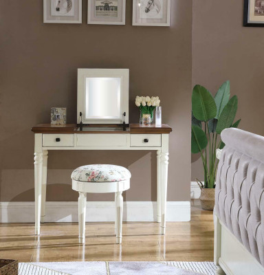 Kaptafel + krukje Console make-uptafels Tafel Consoles Secretaris Nieuwe spiegel