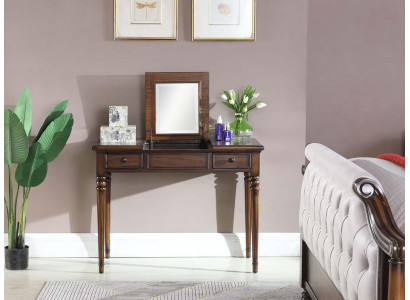 Echte houten tafel klassieke console spiegel commode kaptafel slaapkamer nieuw