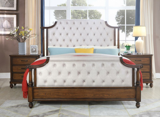 Ontwerp Slaapkamer 6-delig Slaapkamer Compleet Set Bed Nachtkastje Commode Nieuw