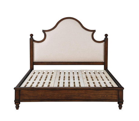 Bed 2x Bedside table 3 pcs. Bedroom set design Upholstered furniture Luxury beds New