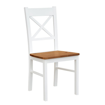 Landhuis fauteuil stoel 1x eetkamer echt hout lounge zit gestoffeerde stoel hout nieuw