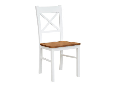 Landhuis fauteuil stoel 1x eetkamer echt hout lounge zit gestoffeerde stoel hout nieuw