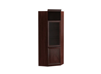 Systeem kantoor meubilair hoek vitrine archiefkast klassieke houten kast