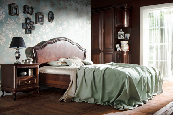 Bed huwelijksbed Chippendale tweepersoonsbed hemelbed koloniaal slaapkamermodel V-P-N