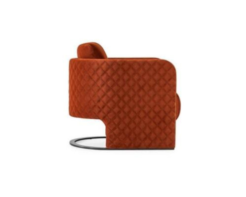 Fauteuil Oorfauteuil Cocktailsessel Zitter Modern Stof Rood Design Zitplaats