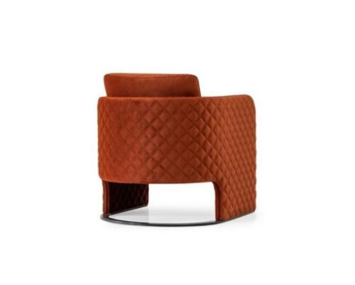 Fauteuil Oorfauteuil Cocktailsessel Zitter Modern Stof Rood Design Zitplaats