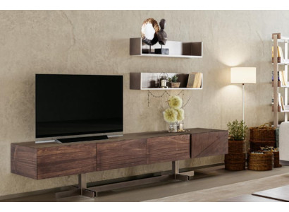 Luxe tv-kast in moderne stijl van duurzaam hout