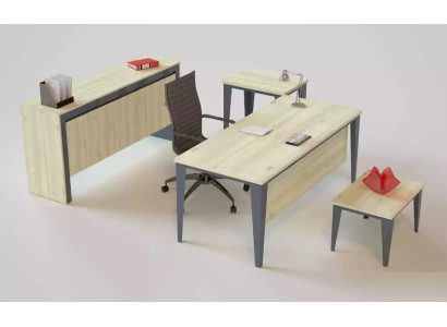 Kantoormeubelen moderne bureau salontafel dressoir bijzettafel 4-delig.