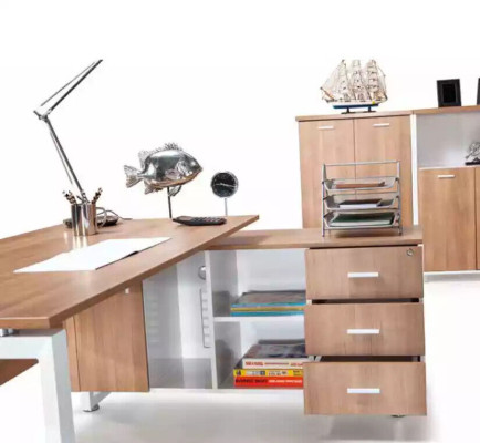 Kantoor meubels bureau archiefkast salontafel 4-delig set inrichting