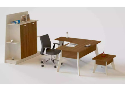 Hoekbureau tafel archiefkast salontafel kast meubels kantoor 3-delige.