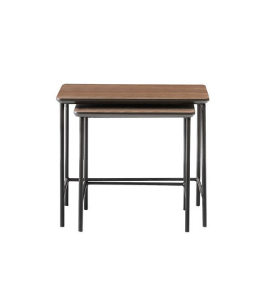 Luxe bijzettafels salontafel modern houten tafel compleet set bruin nieuw