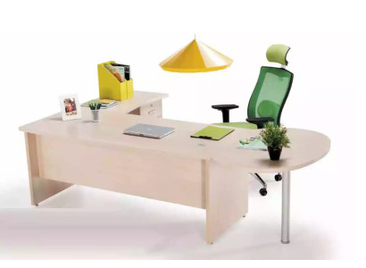 Moderne kantoor Exclusieve beige hoekbureau Bureau ladekast 2dlg.