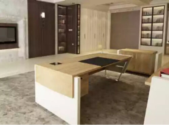 Bureau salontafel archiefkast dressoir modern bruin hout