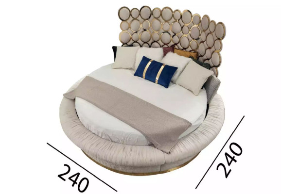 Moderne slaapkamer set Bed + 2x Nachtkastjes + Kaptafel + Spiegel 5-delig