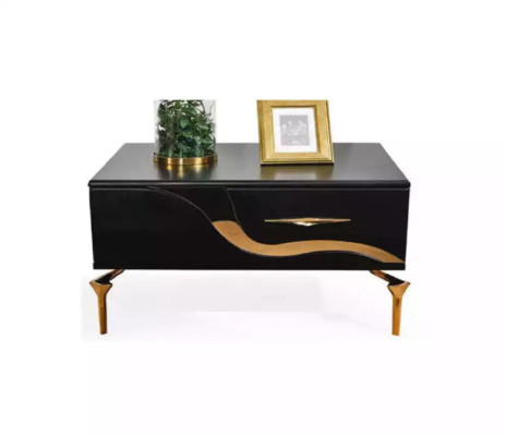 Luxe slaapkamerset bed nachtkastje goud kaptafel nachtkastjes 5-delig