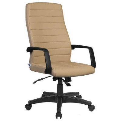 Moderne kunstlederen bureaustoel gamingstoel, nieuw kantoorstoel draaistoel beige nieuw