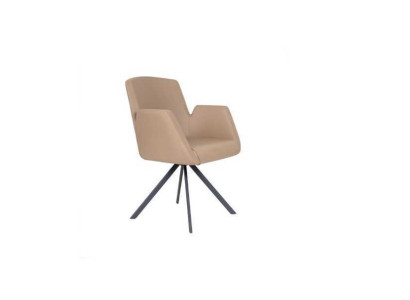 Stoelbekleding kunstleer bureaustoelen modern computerstoelen meubels beige nieuw.