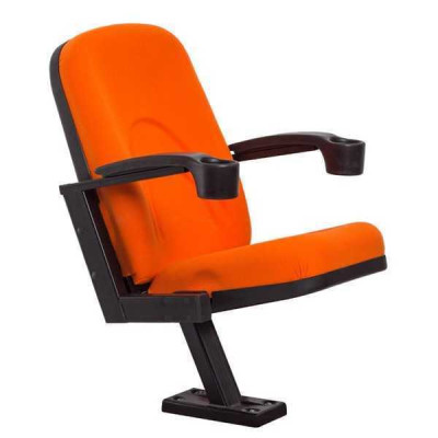 Moderne fauteuil fauteuil bank 1-zits voor theater bioscoop Design luxe oranje textiel