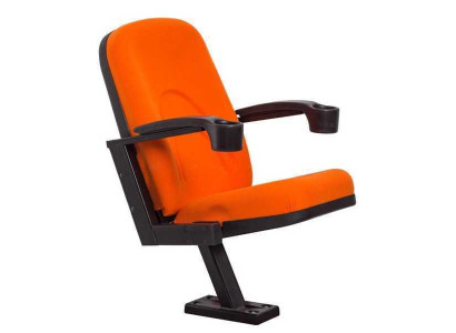 Moderne fauteuil fauteuil bank 1-zits voor theater bioscoop Design luxe oranje textiel